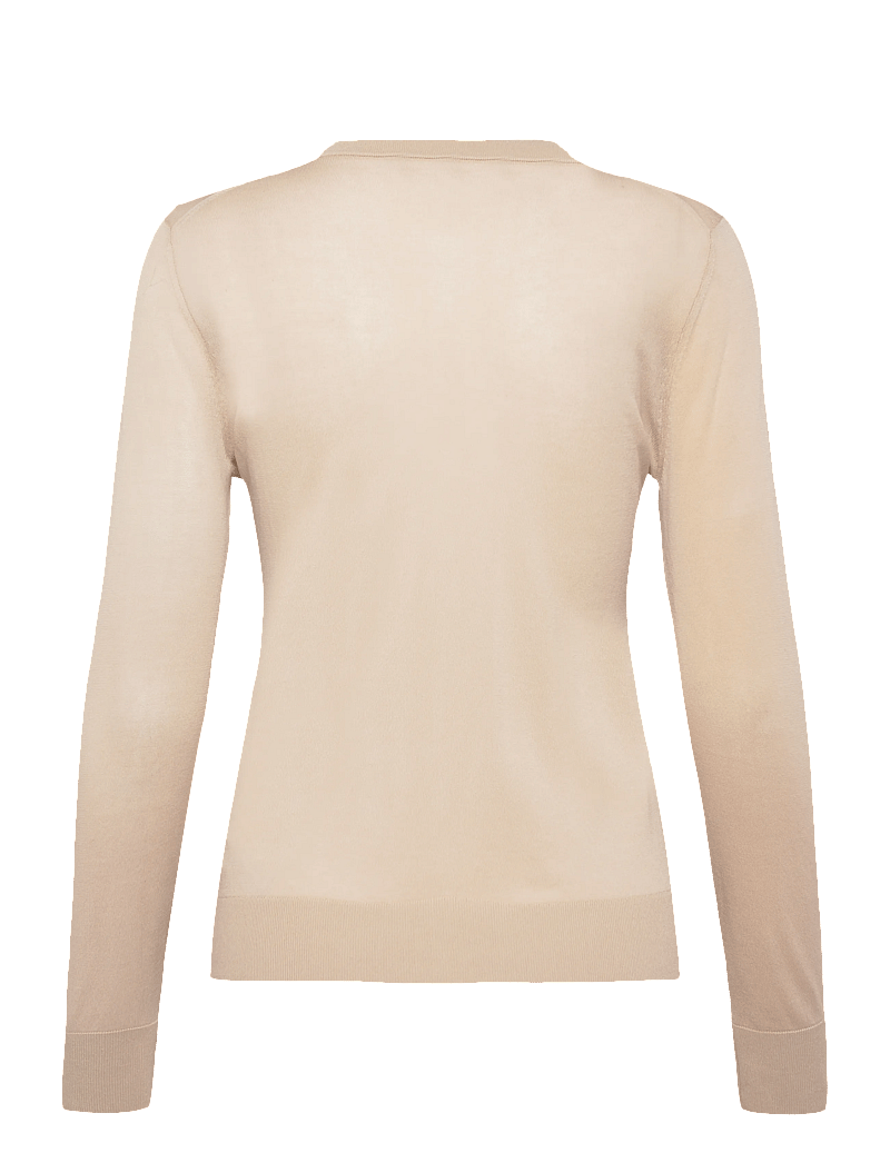 Filippa K - Sheer Knit Henley - pullover - pearl beige - 1