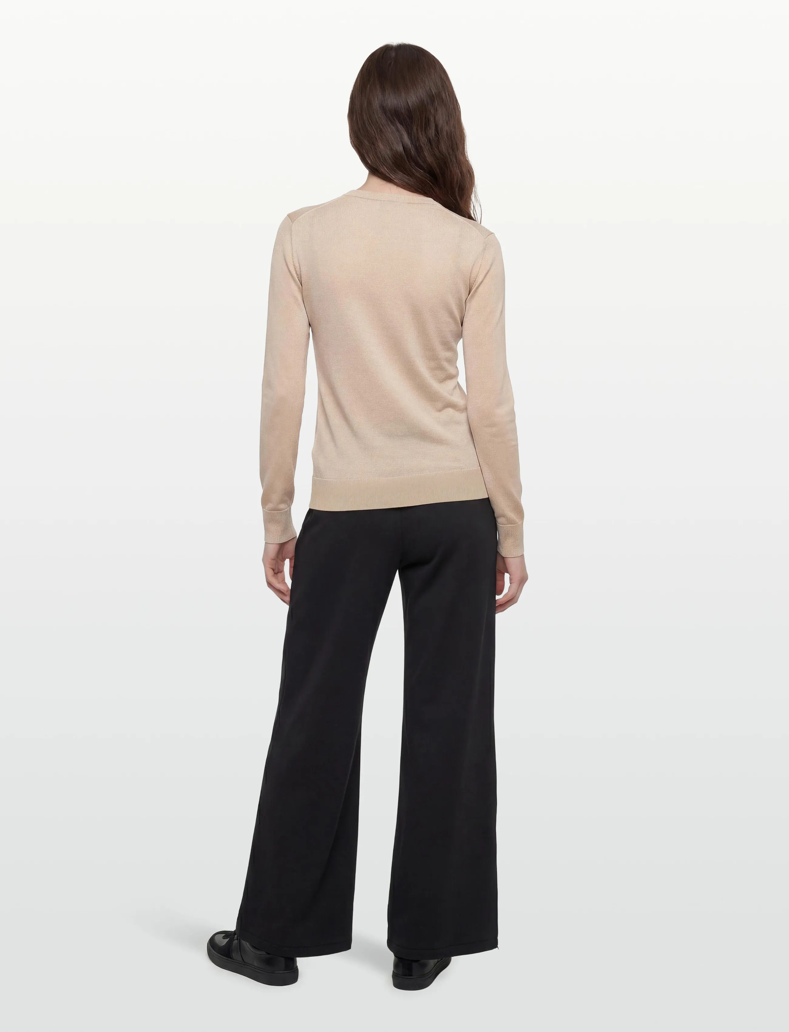Filippa K - Sheer Knit Henley - sviitrid - pearl beige - 4