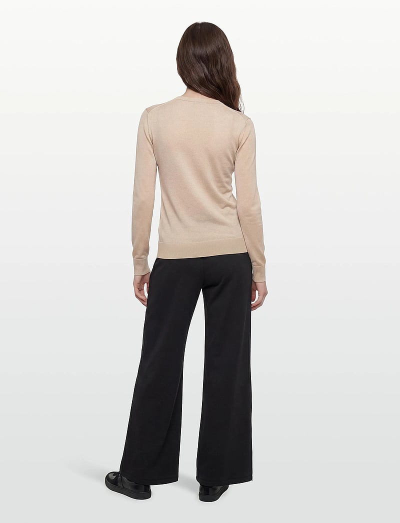 Filippa K - Sheer Knit Henley - pullover - pearl beige - 4