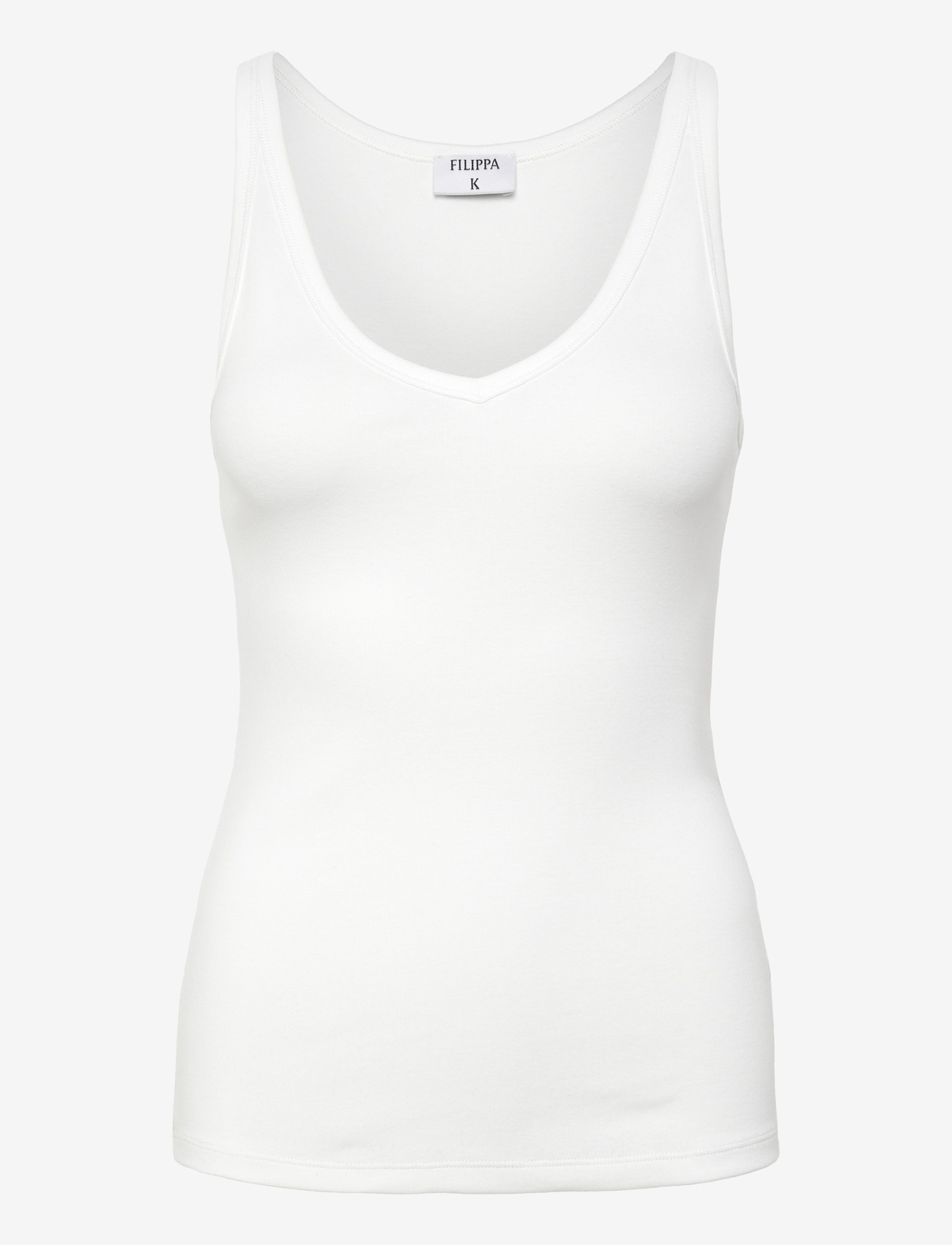 Filippa K - V-Neck Tank - Ærmeløse toppe - white - 0
