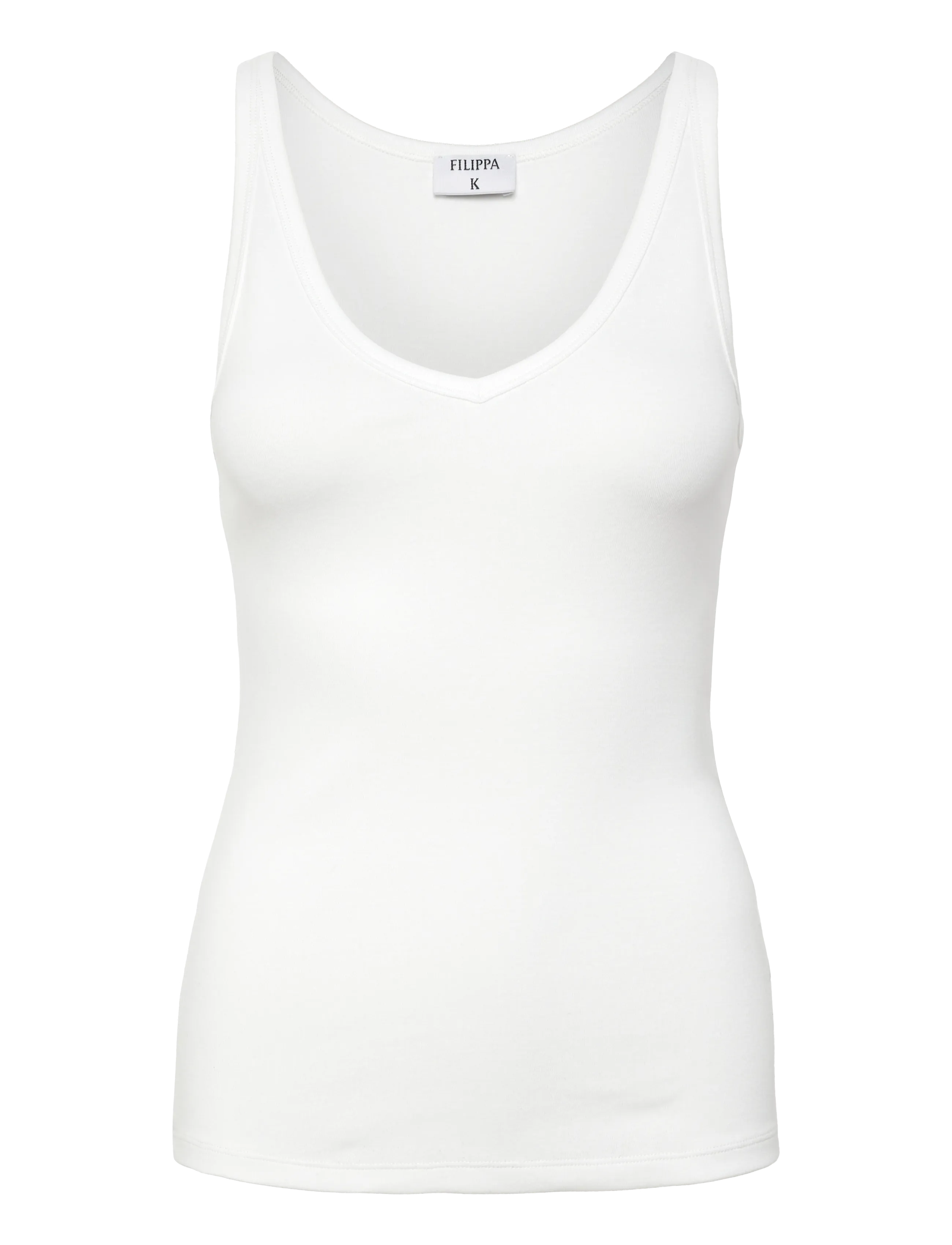 Filippa K V-Neck Tank - Clothing - WHITE / white