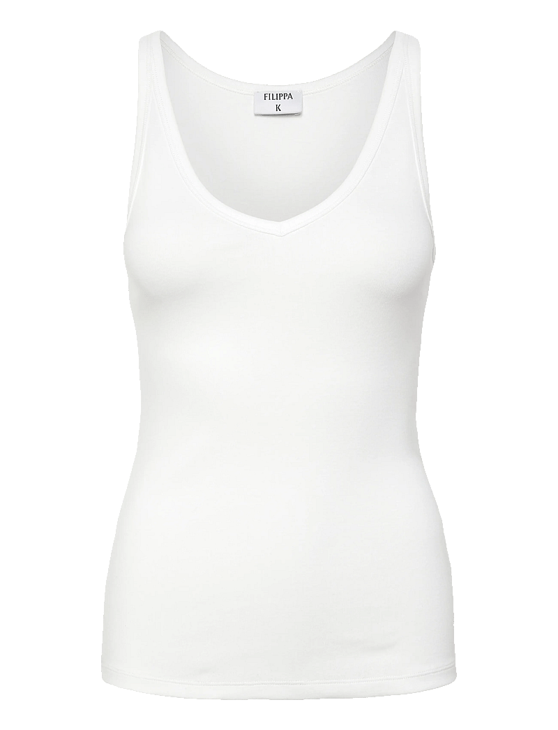 Filippa K - V-Neck Tank - Ærmeløse toppe - white - 0