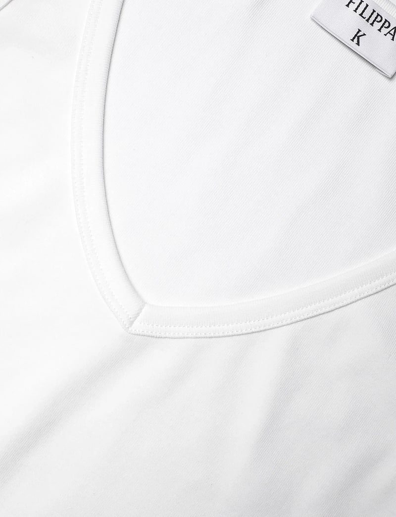Filippa K - V-Neck Tank - Ærmeløse toppe - white - 2