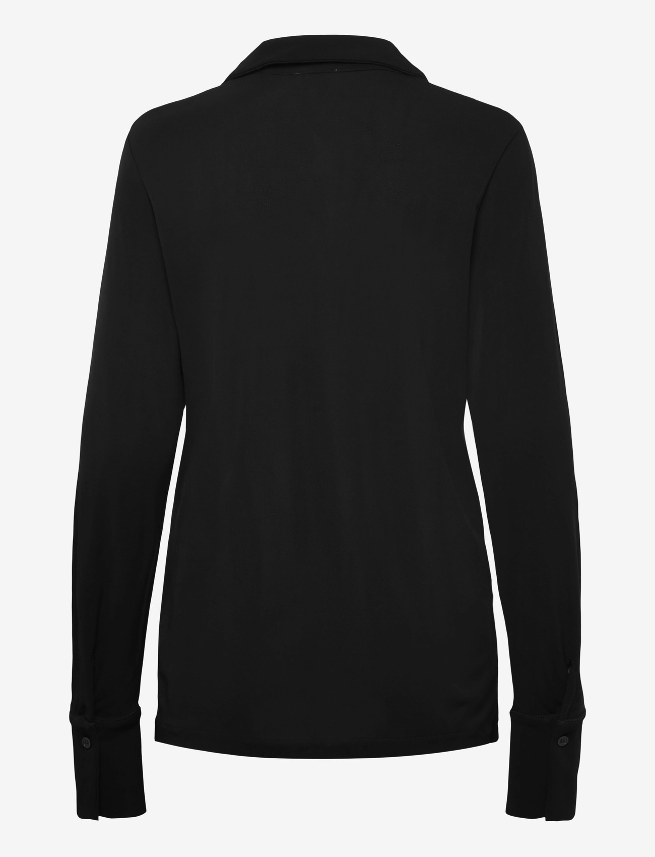 Filippa K - Crépe Jersey Shirt - jeanshemden - black - 1
