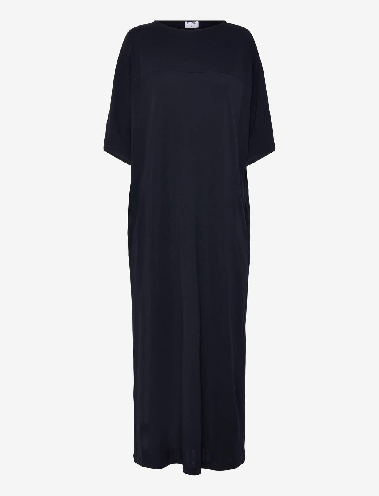 Filippa K - Crépe Jersey Batwing Dress - t-shirtkjoler - navy - 0