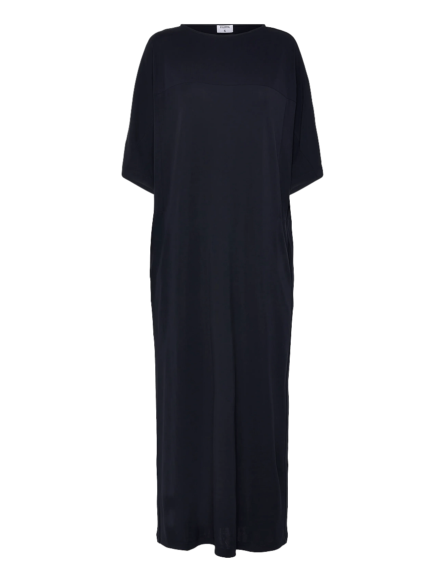 Filippa K - Crépe Jersey Batwing Dress - t-shirt-kleider - navy - 0
