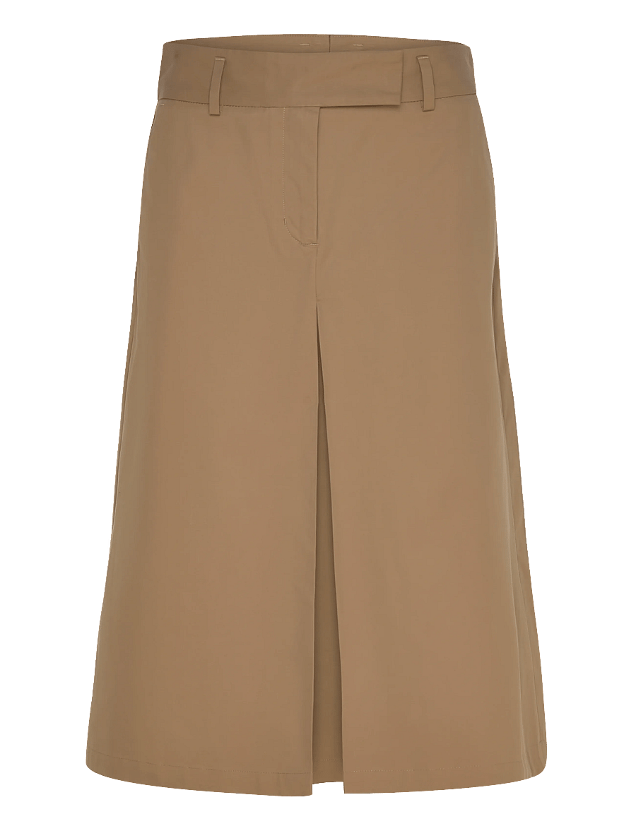 Filippa K - Box Pleat Skirt - midi-röcke - taupe beige - 1