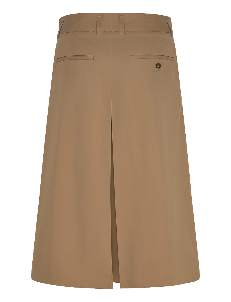 Filippa K - Box Pleat Skirt - midinederdele - taupe beige - 1