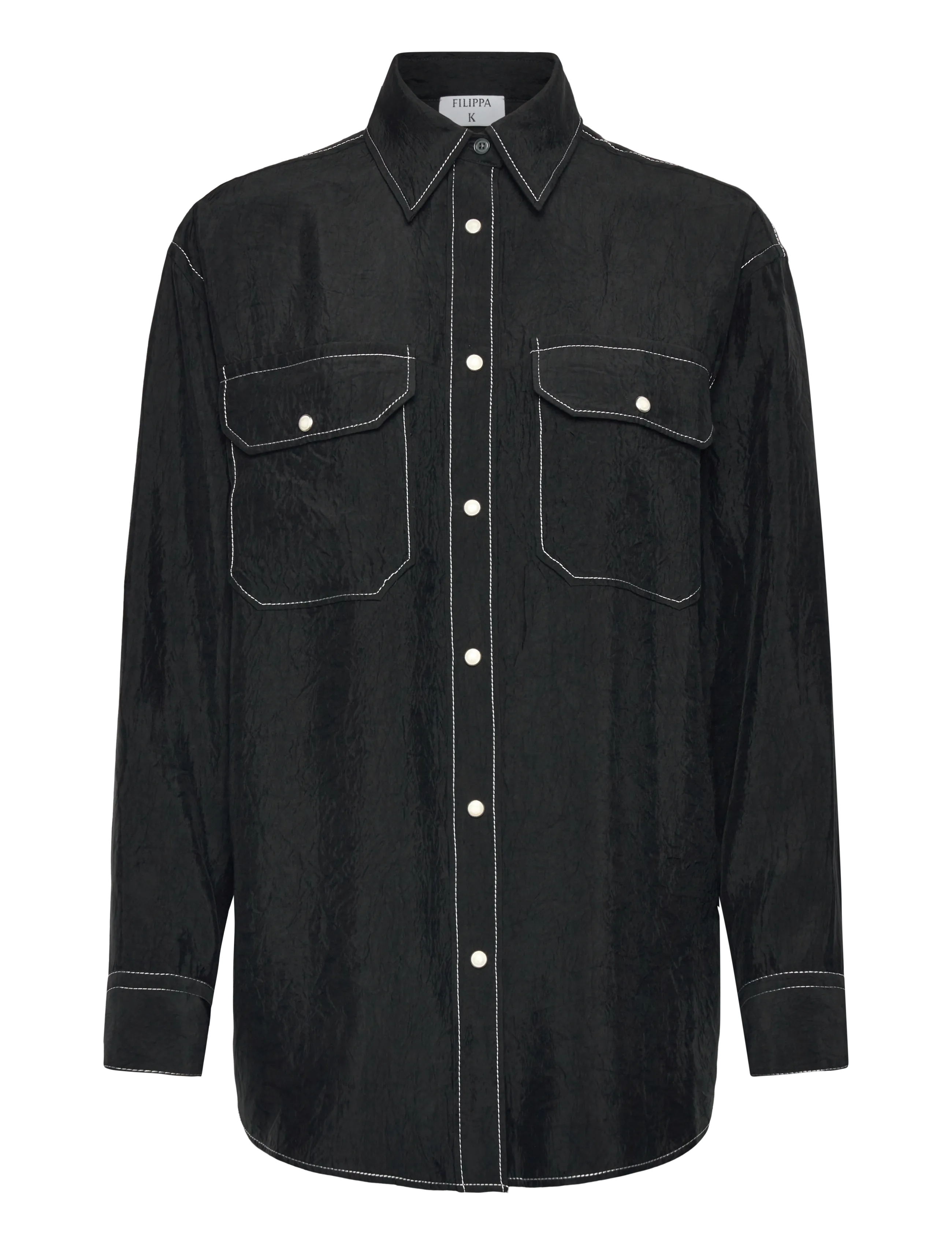 FILIPPA K Fluid Work Shirt Schwarz - 40 - Damen