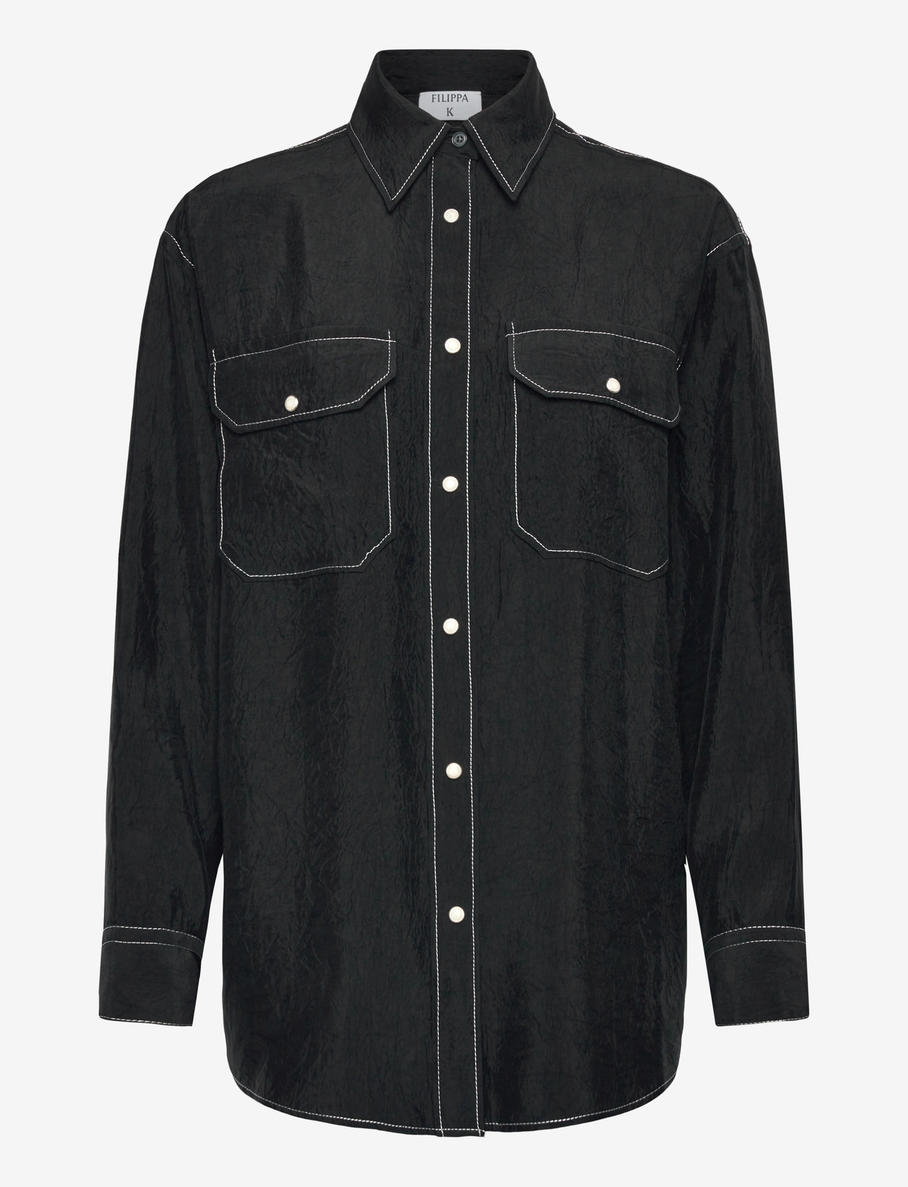 Filippa K - Fluid Work Shirt - jeanshemden - black - 0