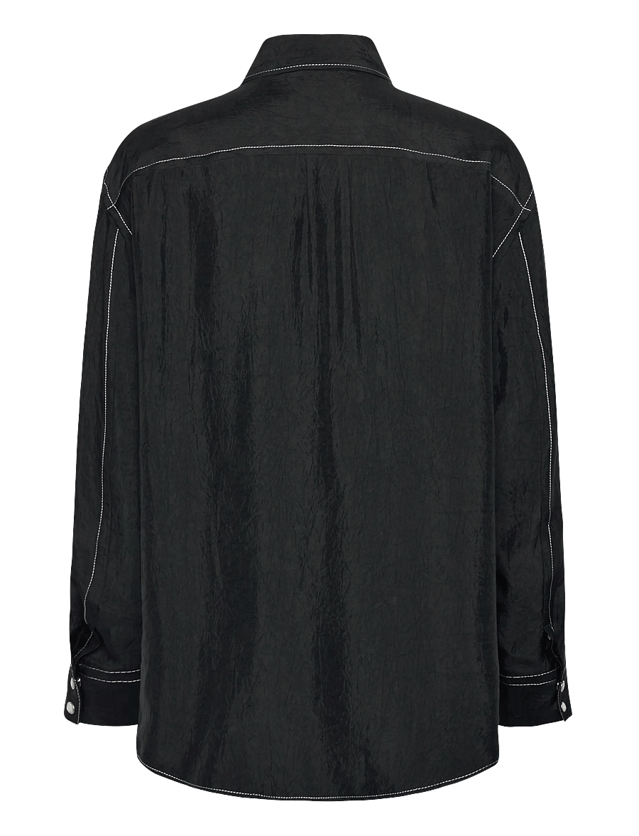 Filippa K - Fluid Work Shirt - jeansowe koszule - black - 2