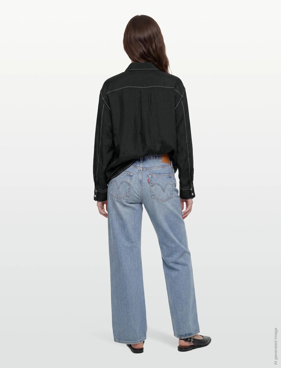 Filippa K - Fluid Work Shirt - jeansowe koszule - black - 4
