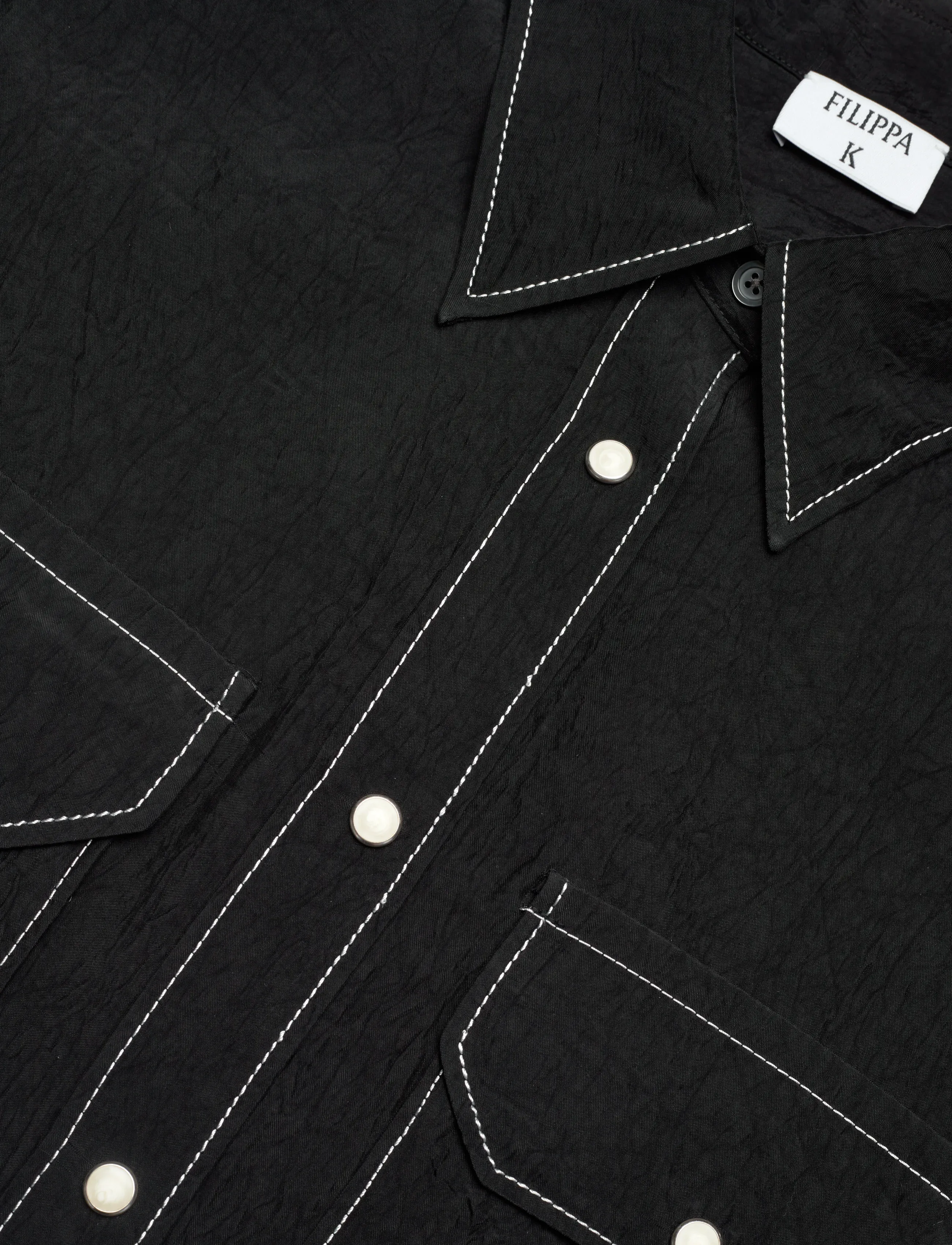 Filippa K - Fluid Work Shirt - denimskjorter - black - 5