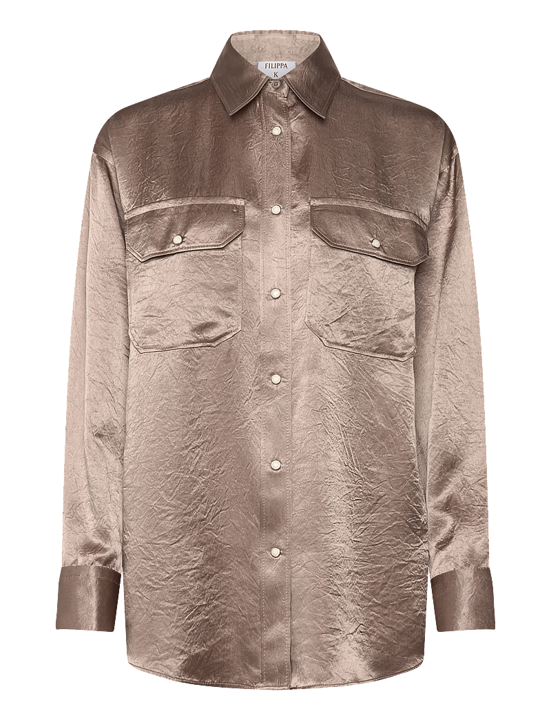 Filippa K - Fluid Work Shirt - jeanshemden - dark taupe - 1
