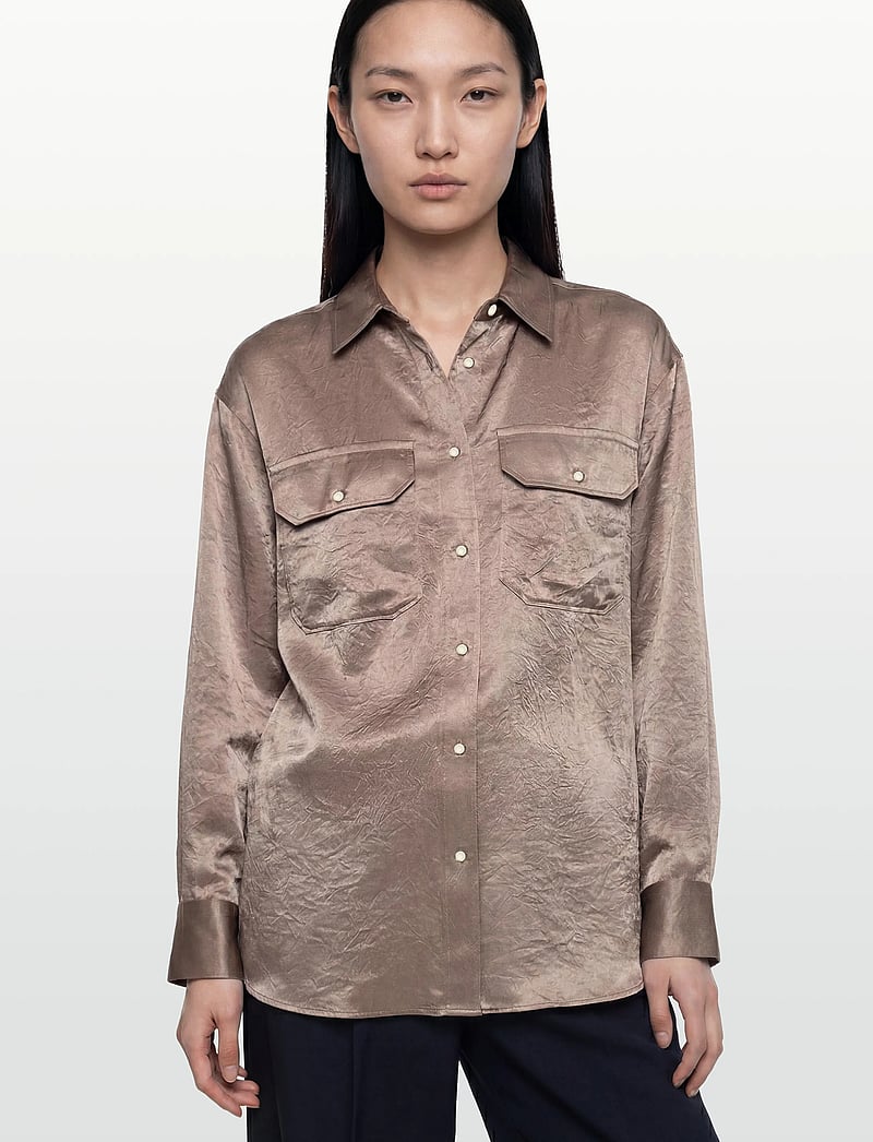 Filippa K - Fluid Work Shirt - jeanshemden - dark taupe - 3