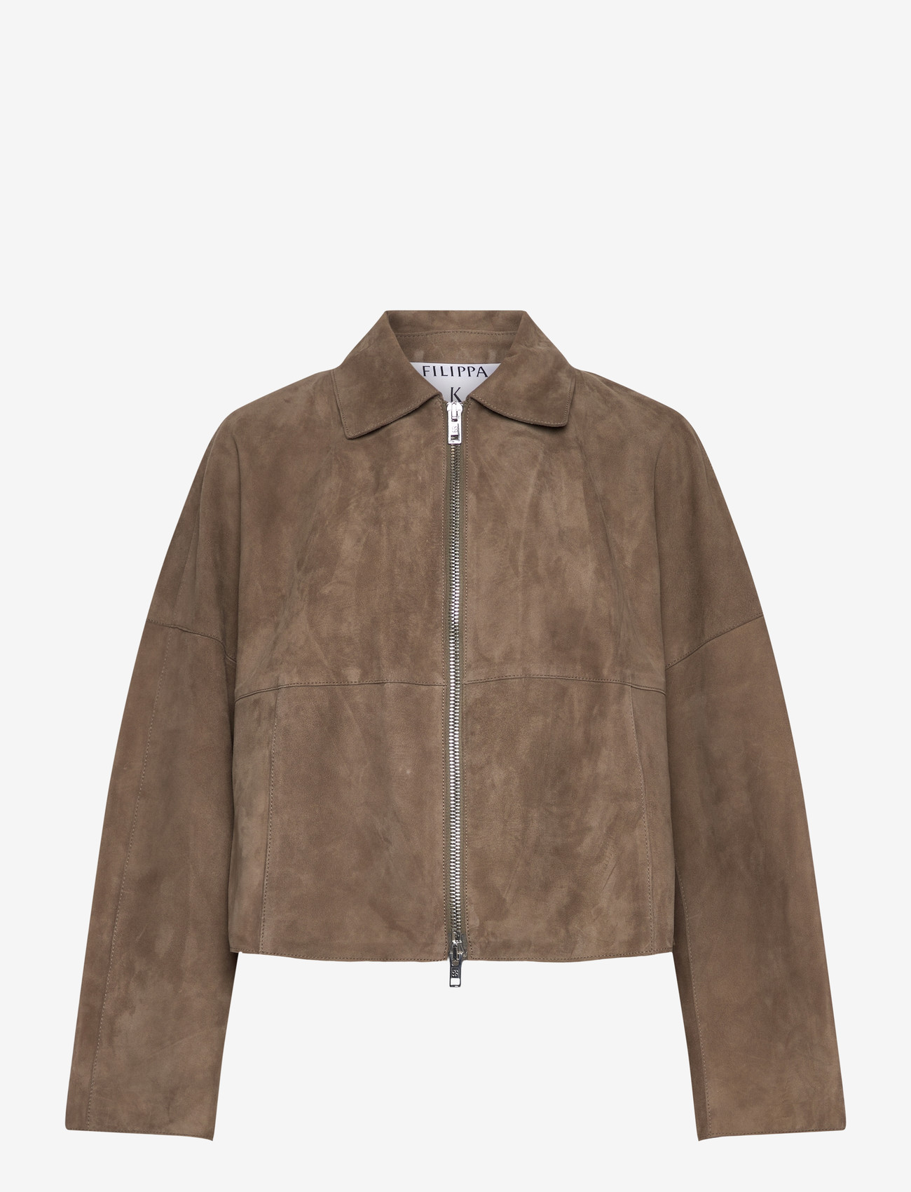Filippa K - Suede Coach Jacket - vårjackor - olive green - 1