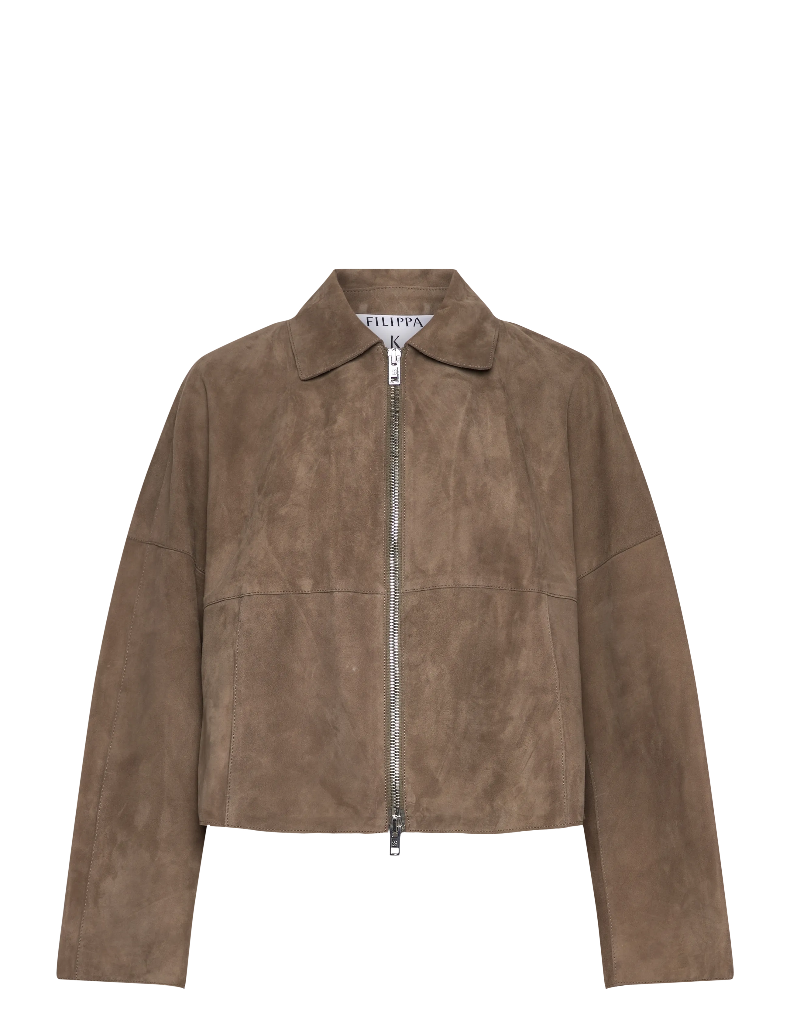 Filippa K Suede Coach Jacket - Designers - OLIVE GREEN / brown