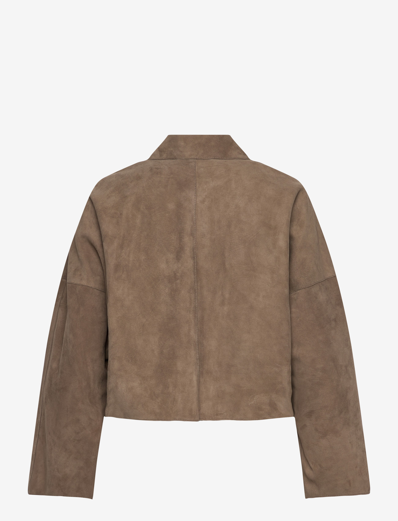 Filippa K - Suede Coach Jacket - vårjackor - olive green - 2