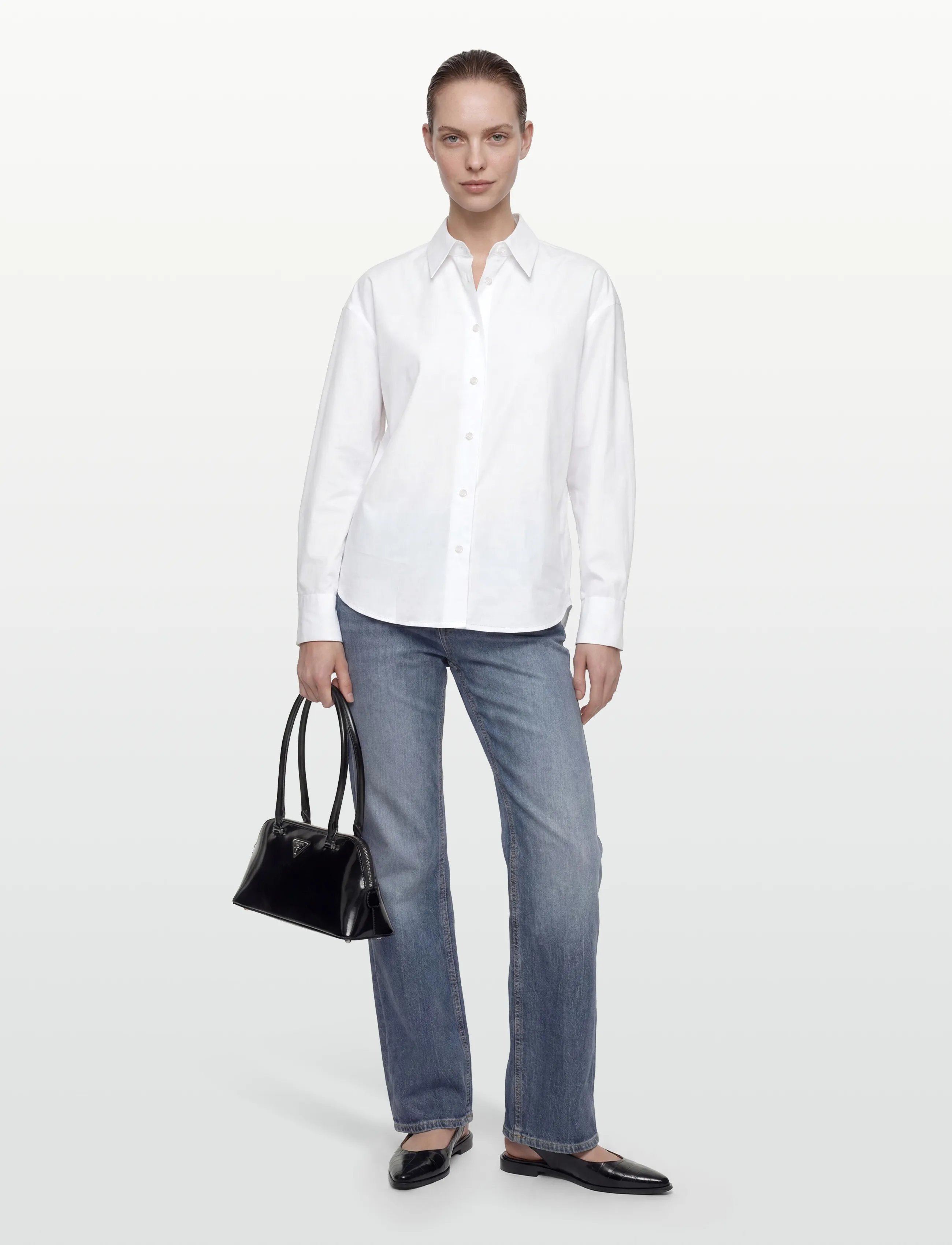Filippa K Hourglass Shirt - Shirts - WHITE / white