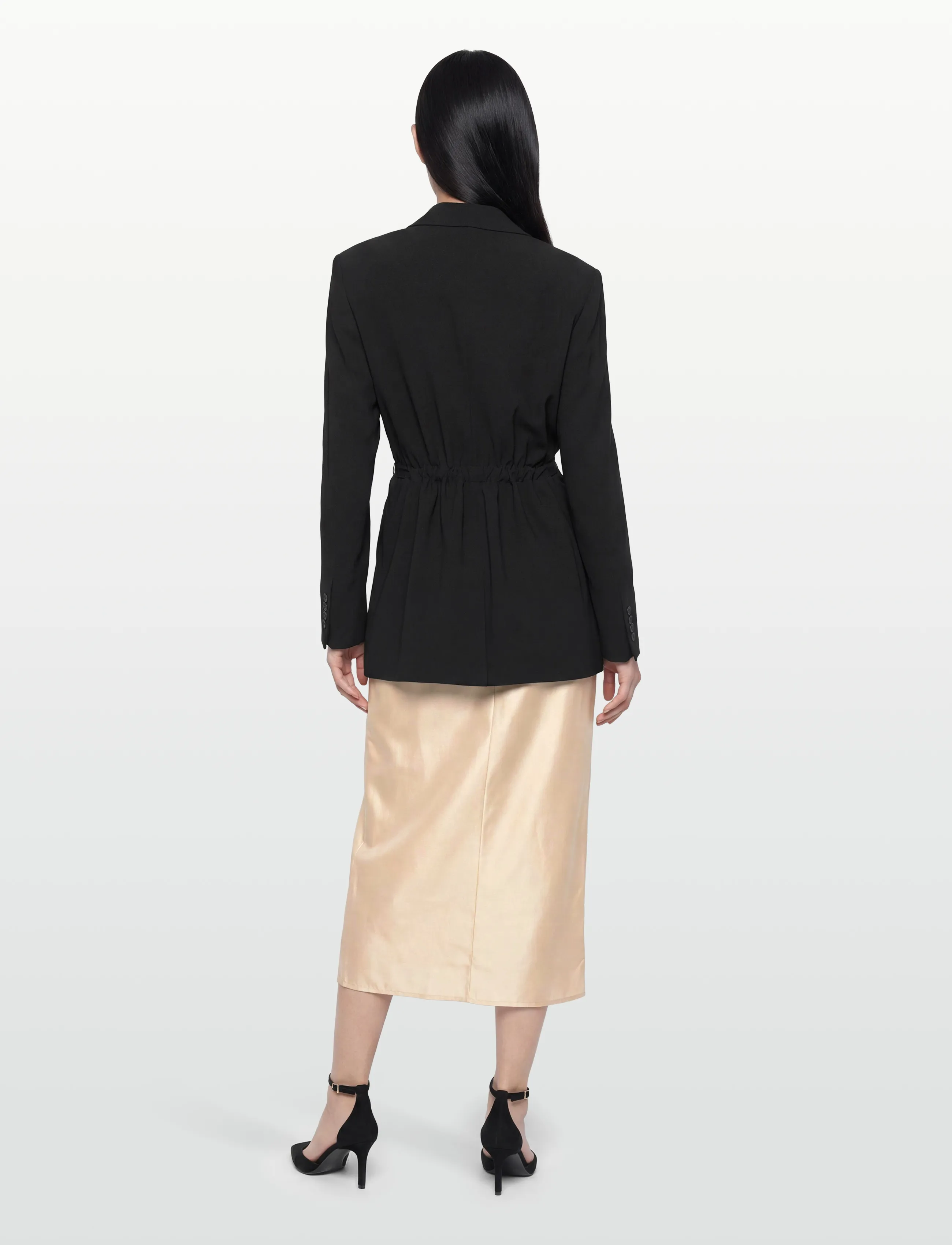 Filippa K - Ashley Draped Blazer - blazers avec ceinture - black - 4