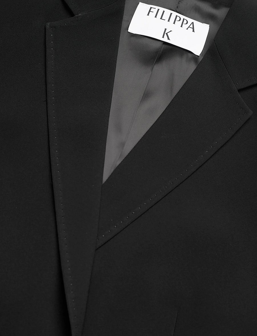 Filippa K - Ashley Draped Blazer - blazer mit gürtel - black - 5