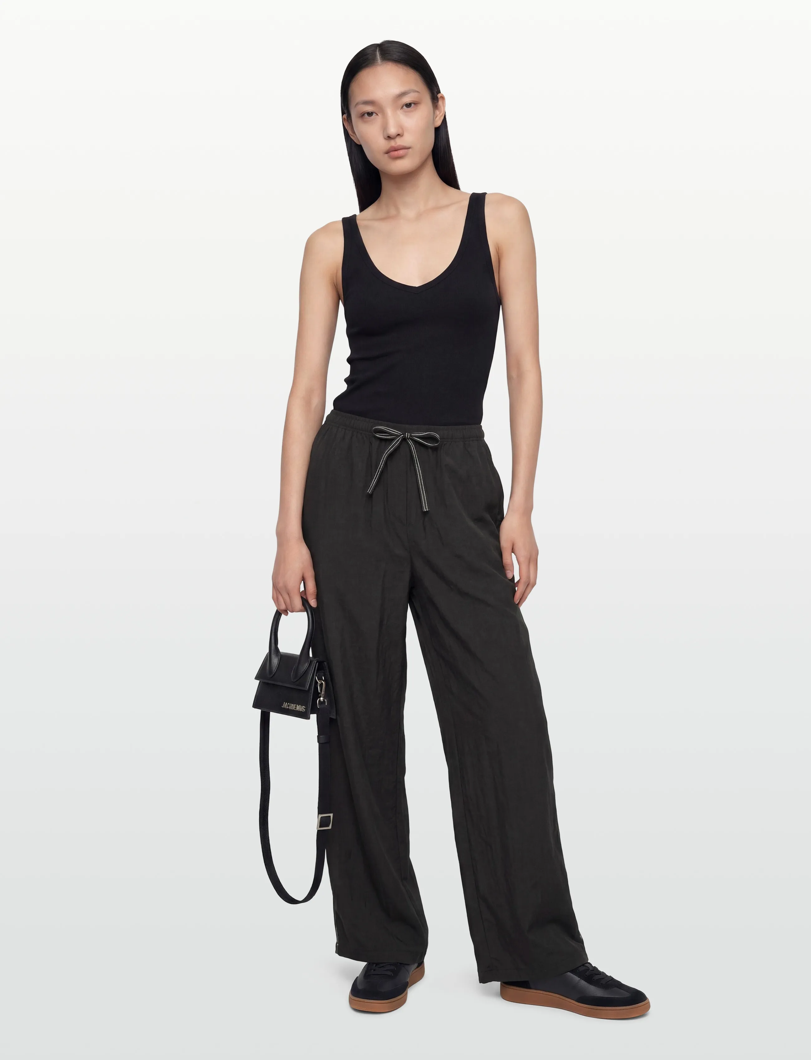 Filippa K Eve Draped Trousers - Tøj - BLACK / black