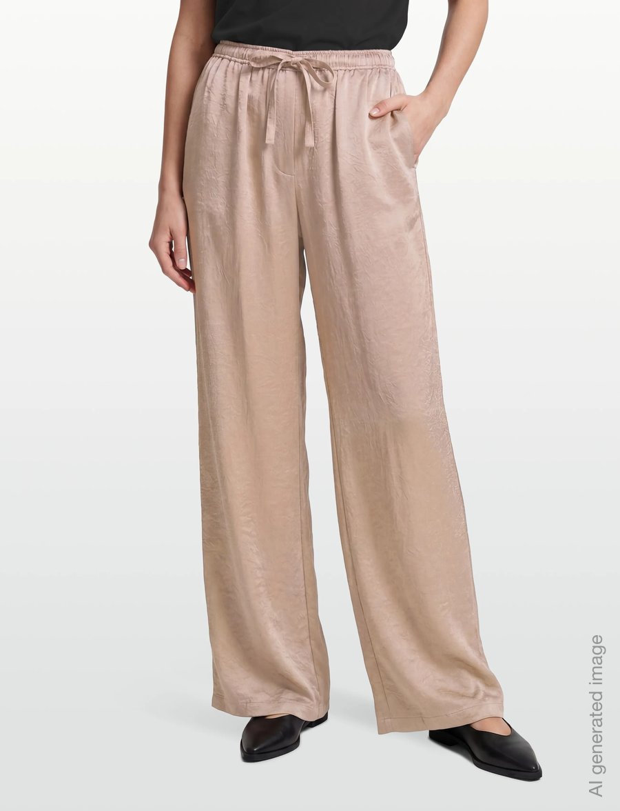 Filippa K - Eve Draped Trousers - hosen mit weitem bein - dark taupe - 3
