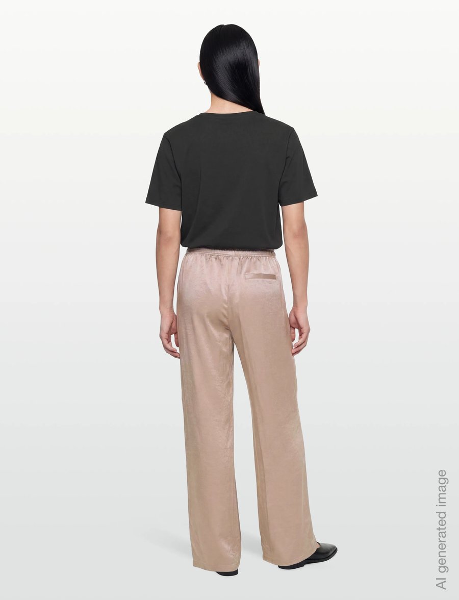 Filippa K - Eve Draped Trousers - hosen mit weitem bein - dark taupe - 4
