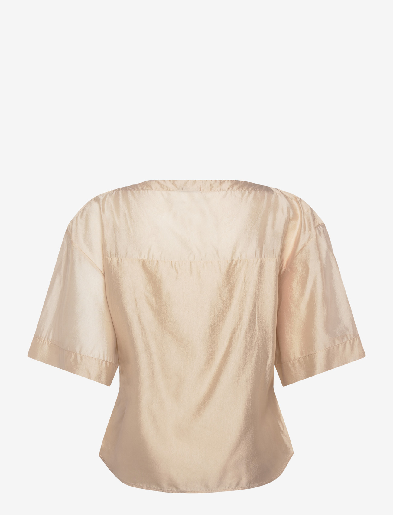 Filippa K - Sheer Tee - lühikeste varrukatega pluusid - pearl beige - 1