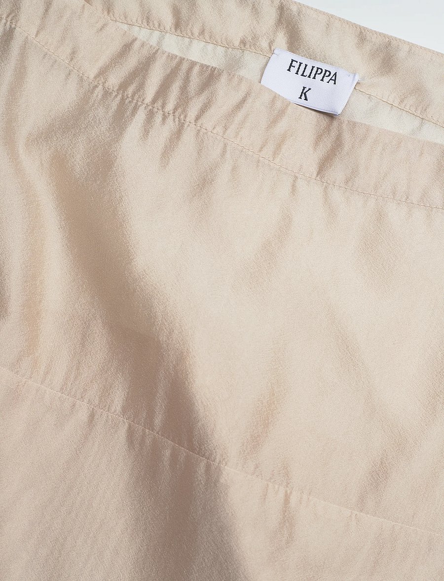 Filippa K - Sheer Tee - kurzärmelige blusen - pearl beige - 5