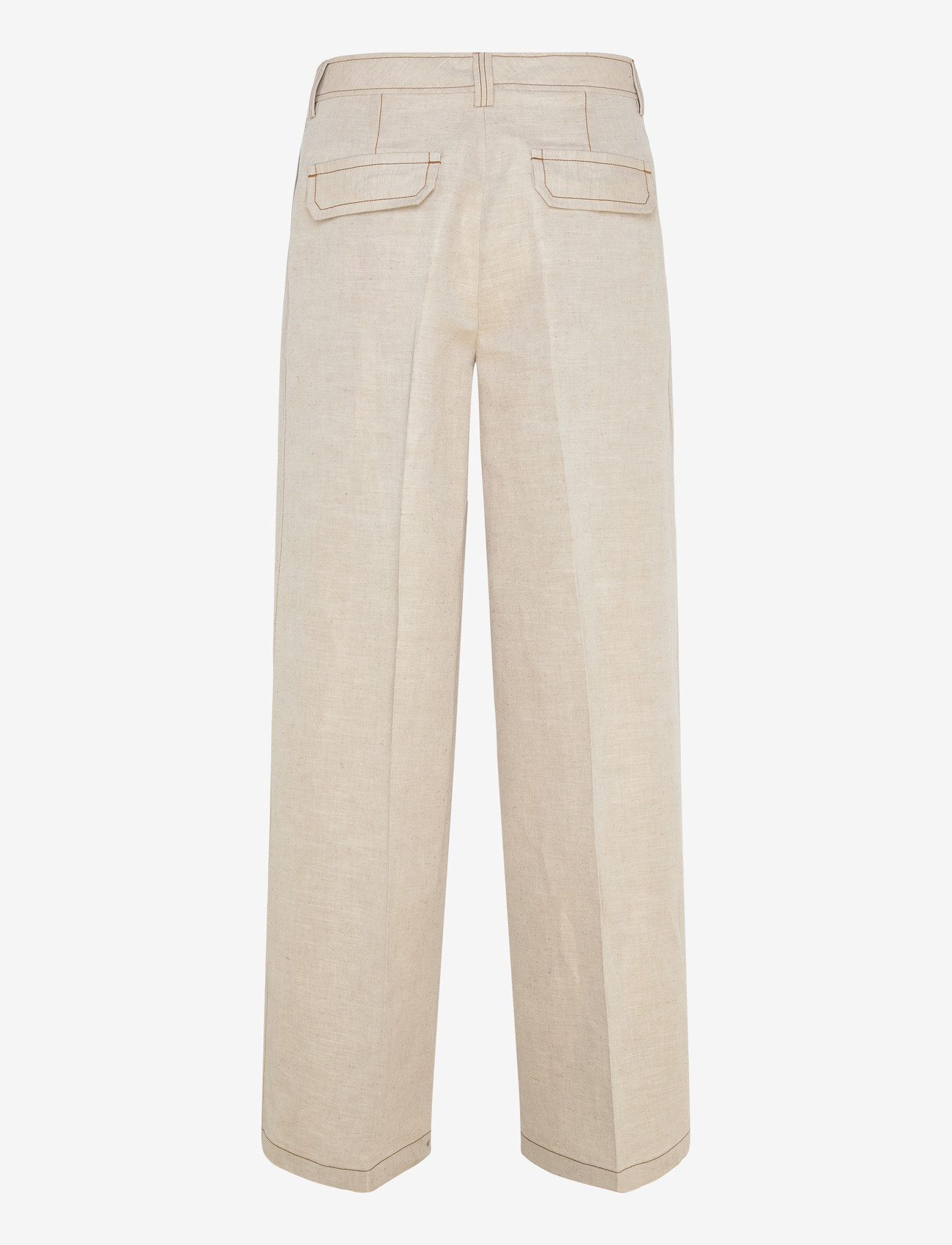 Filippa K - Bella Mariner Trousers - straight leg trousers - taupe beige - 1