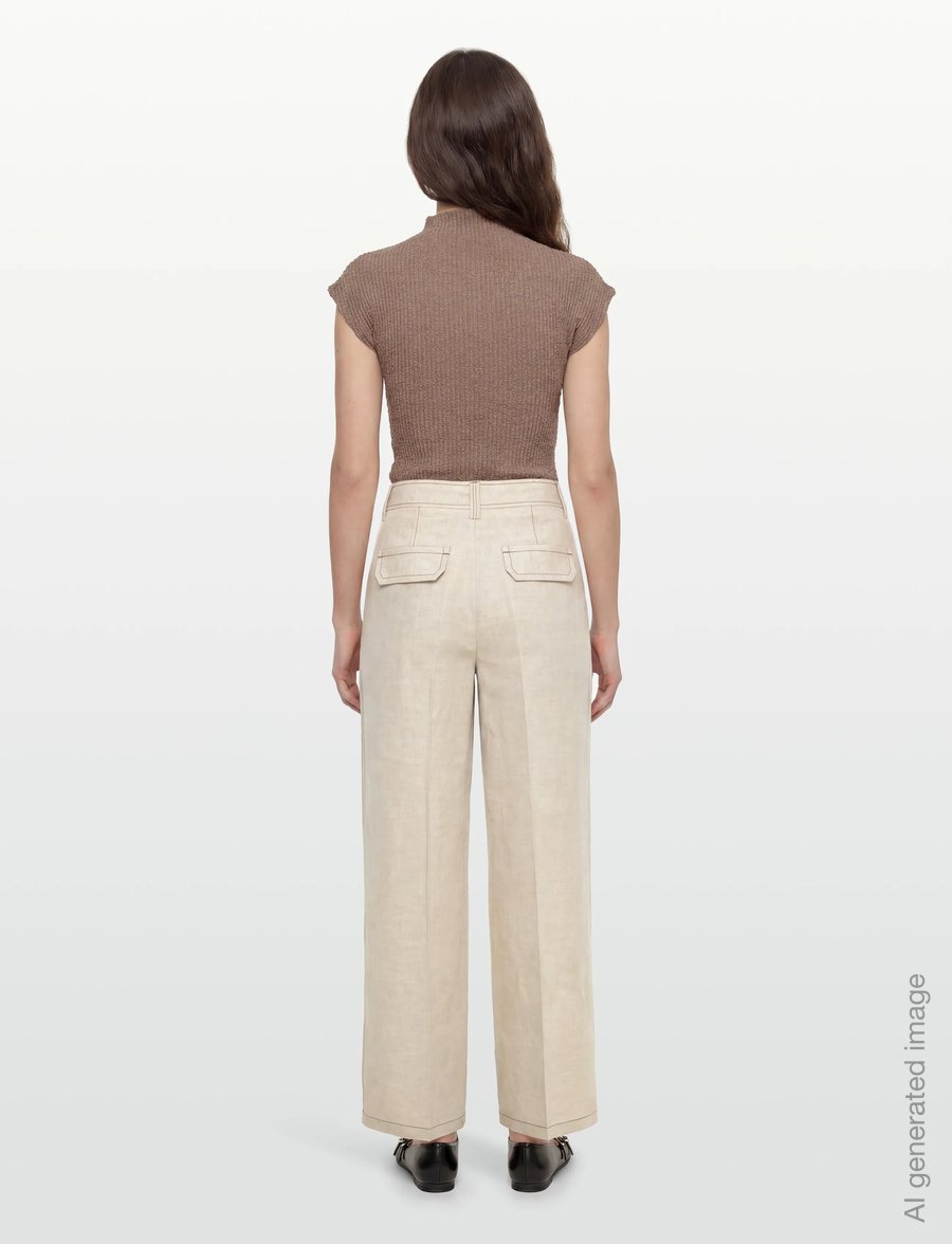 Filippa K - Bella Mariner Trousers - bukser med lige ben - taupe beige - 4