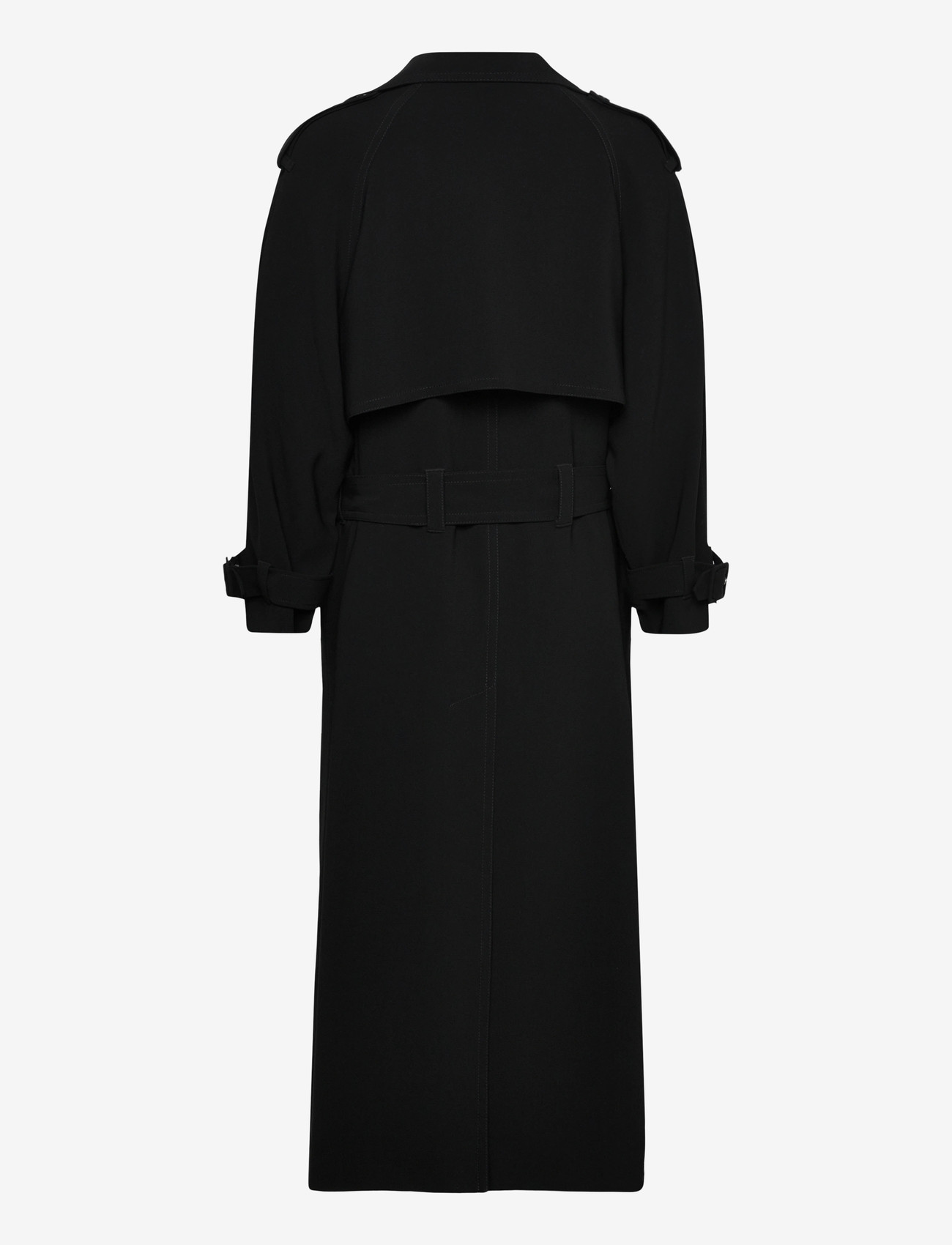 Filippa K - Draped Trench Coat - trenchcoats - black - 1