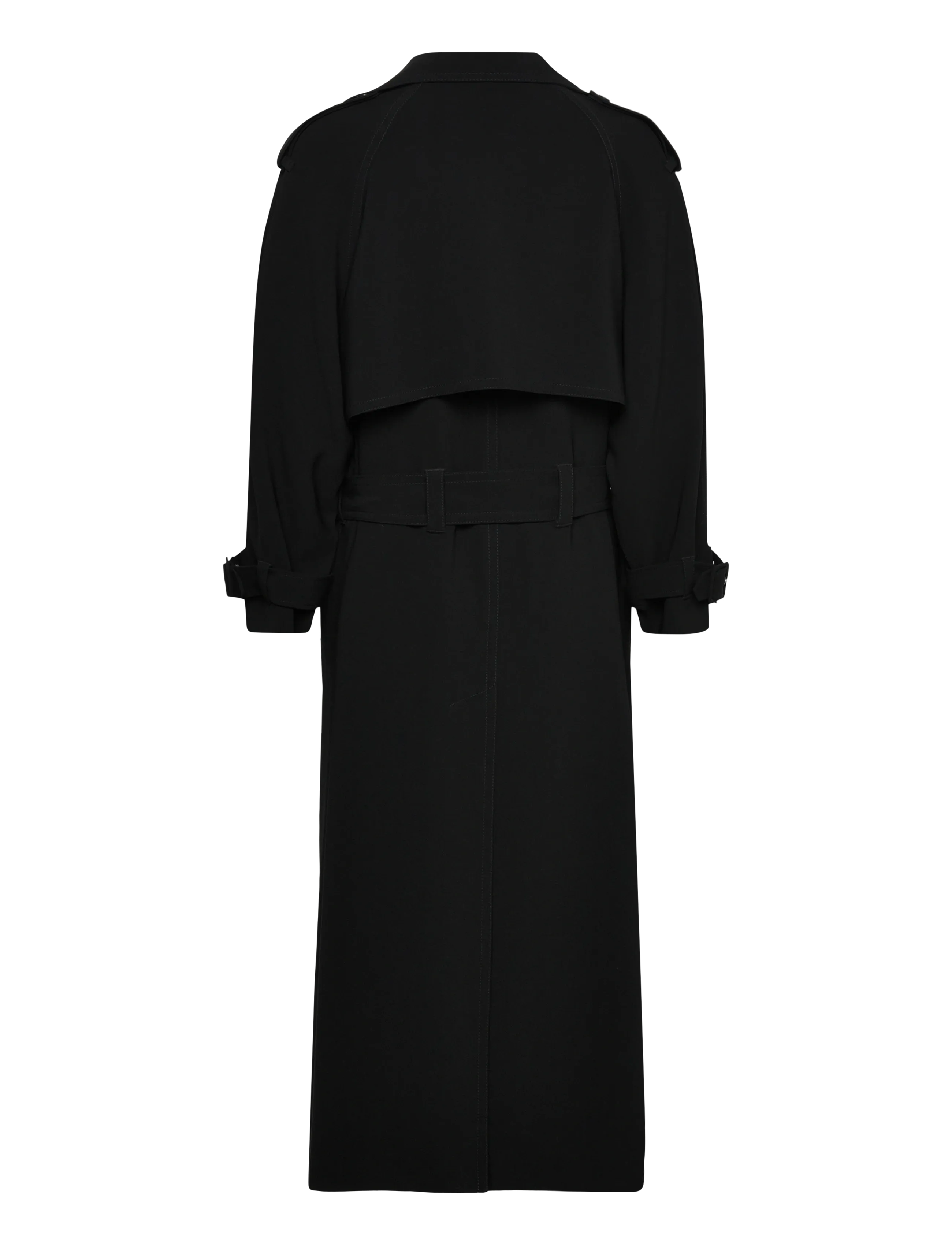 Filippa K - Draped Trench Coat - trench coats - black - 2