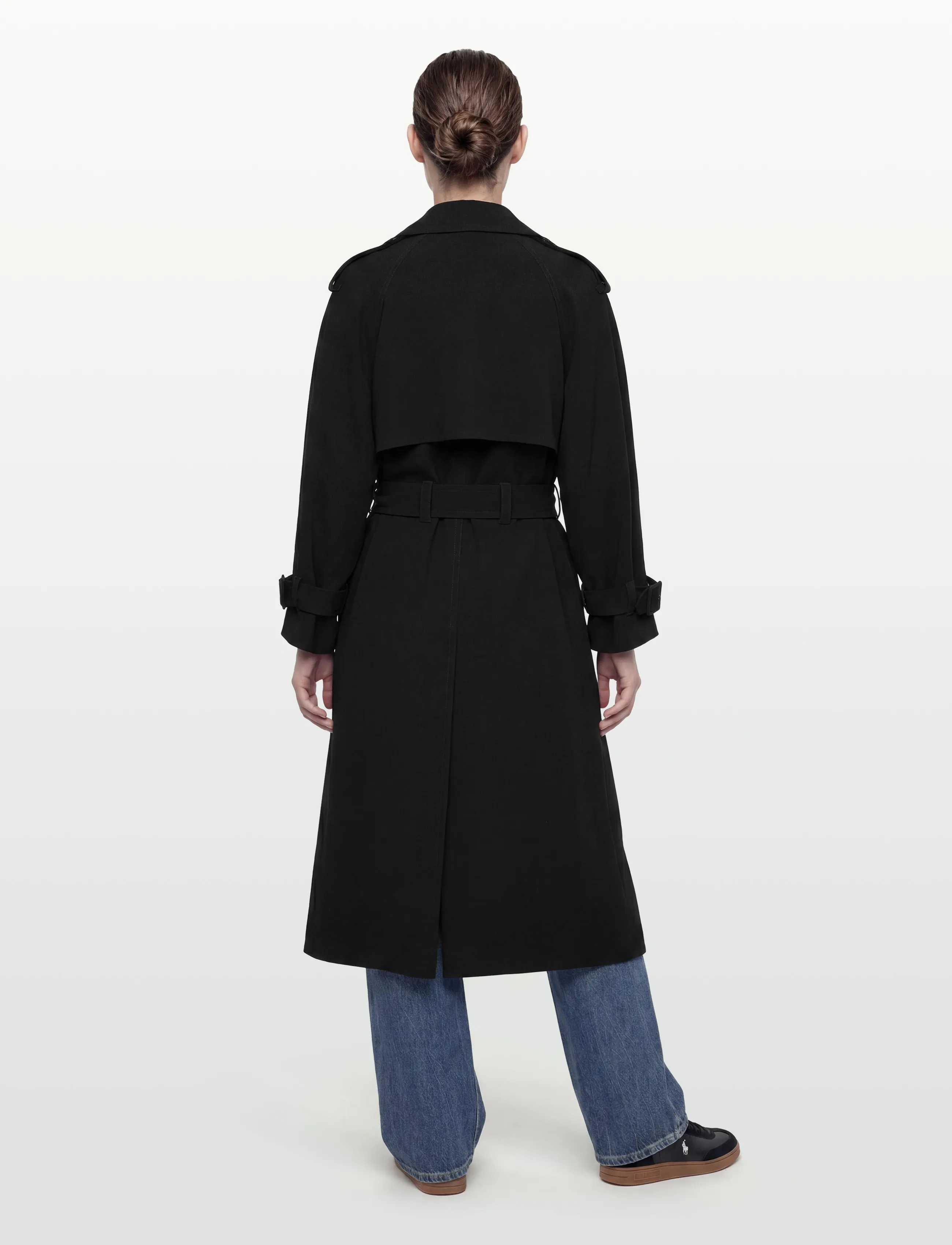 Filippa K - Draped Trench Coat - trench coats - black - 5