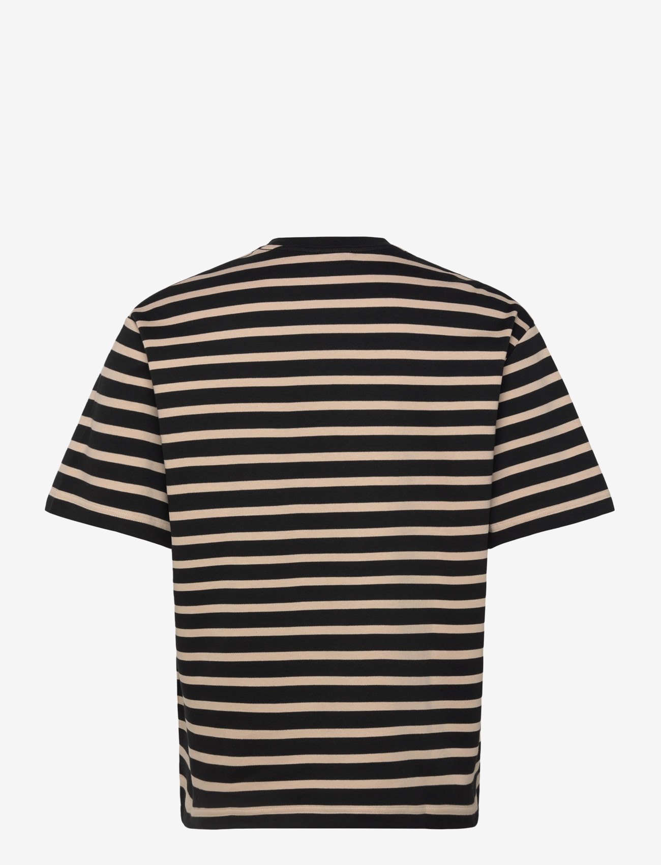 Filippa K - Striped Crewneck Tee - lühikeste varrukatega t-särgid - black/pearl beige - 2
