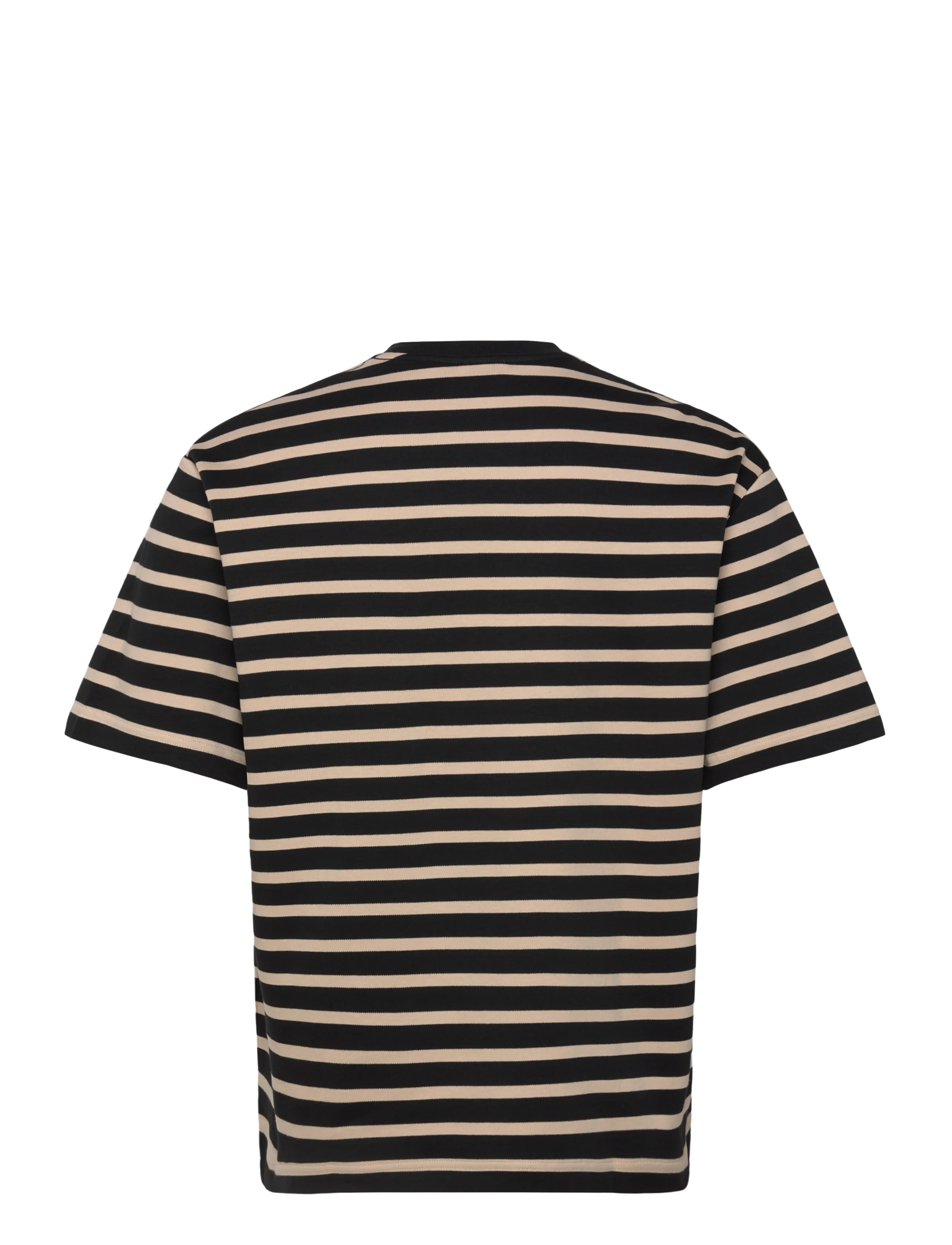 Filippa K - Striped Crewneck Tee - kurzärmelig - black/pearl beige - 2