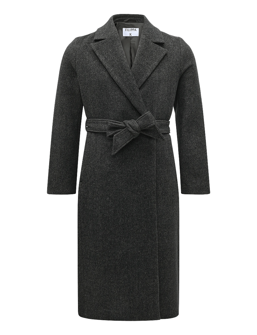 Filippa K - Charlotte Twill Belted Coat - talvejoped - driftwood - 0
