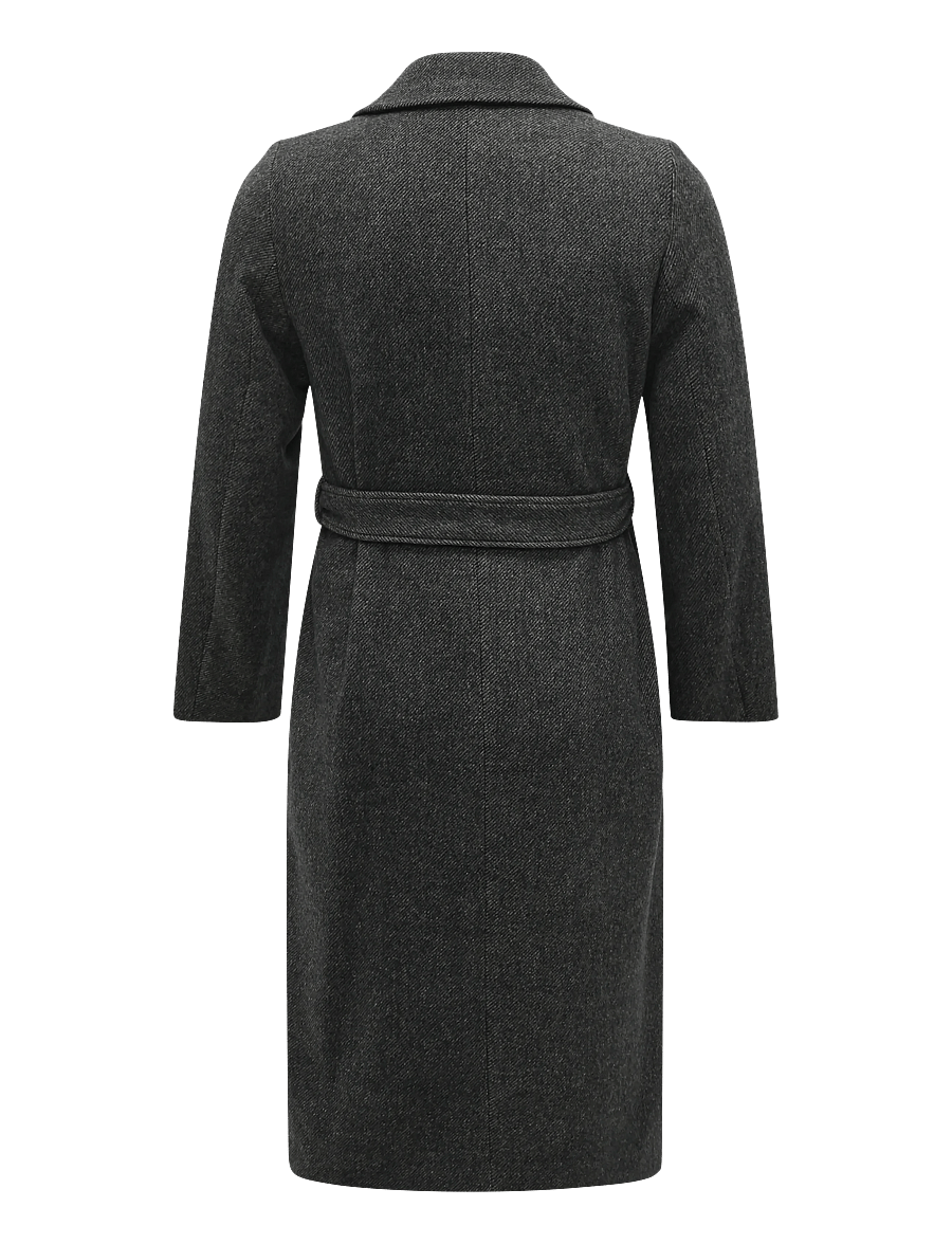 Filippa K - Charlotte Twill Belted Coat - talvejoped - driftwood - 1