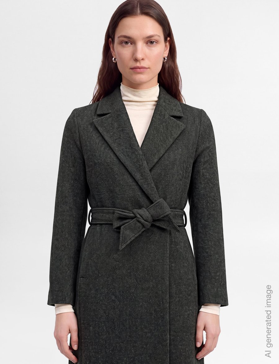 Filippa K - Charlotte Twill Belted Coat - vinterjakker - driftwood - 3