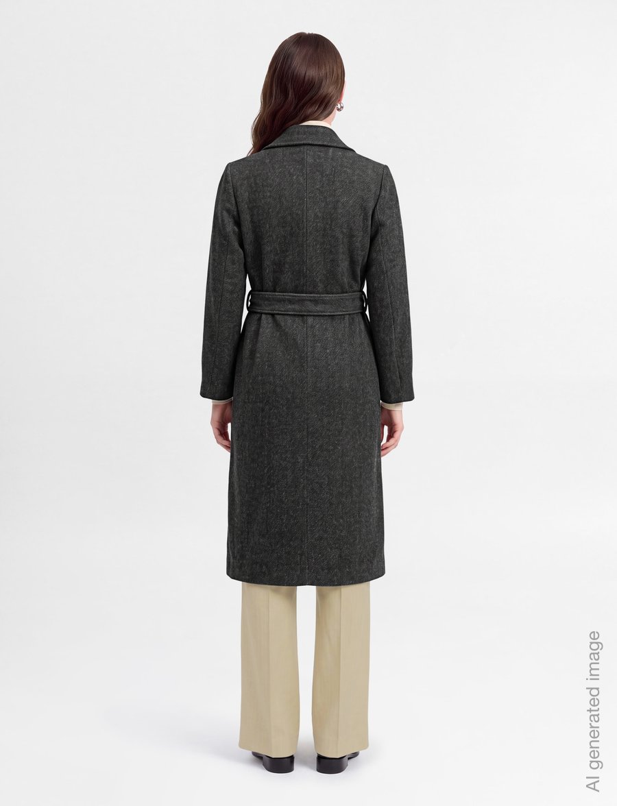 Filippa K - Charlotte Twill Belted Coat - vinterjakker - driftwood - 4
