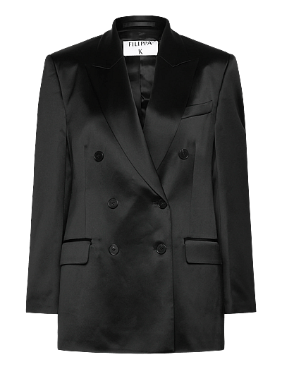 Filippa K Dani Satin Blazer - Filippa K - BLACK / black