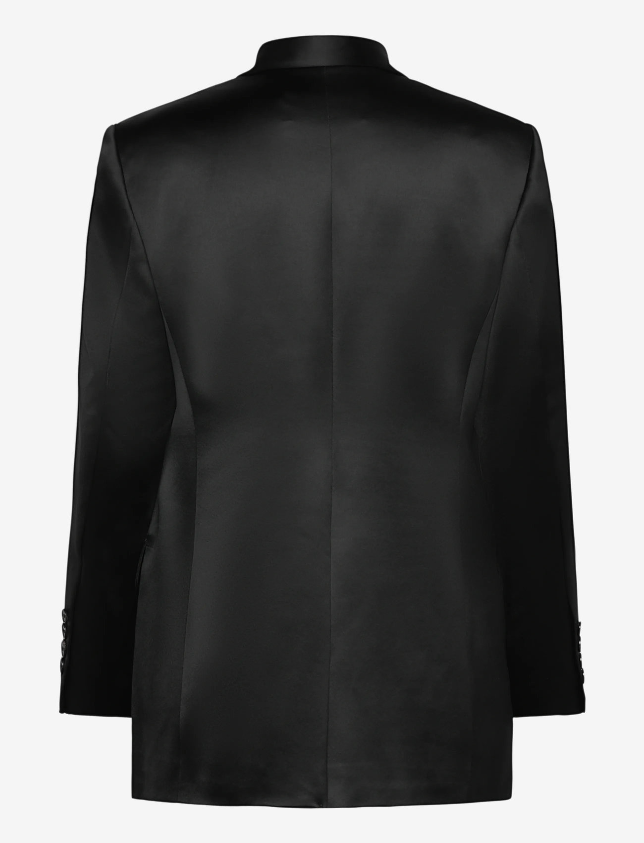 Filippa K - Dani Satin Blazer - dubbelknäppta kavajer - black - 1