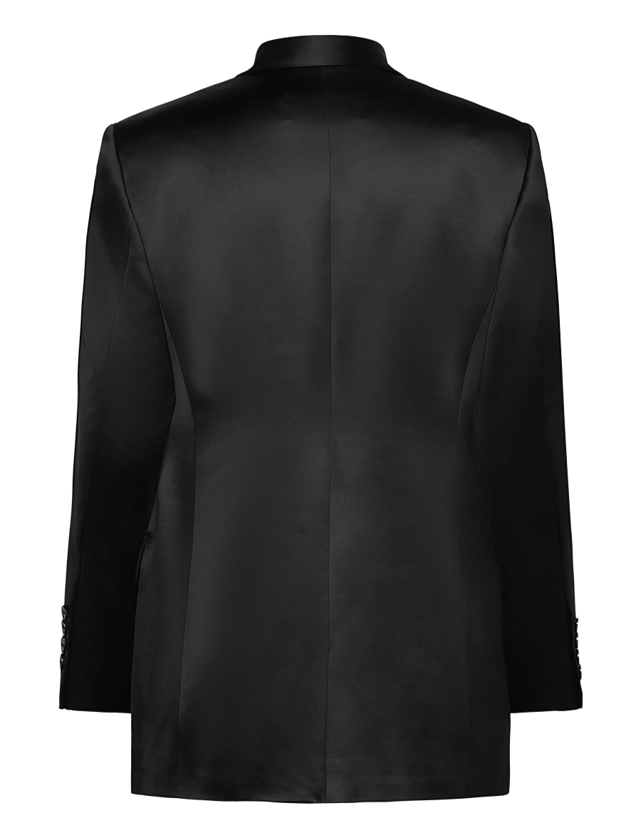 Filippa K - Dani Satin Blazer - zweireihige blazer - black - 1