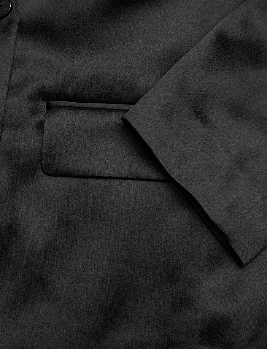 Filippa K - Dani Satin Blazer - zweireihige blazer - black - 3