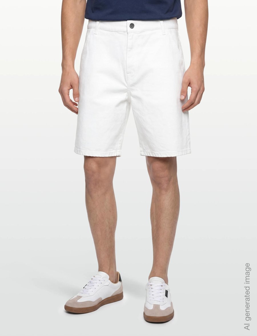 Filippa K - Relaxed Work Shorts - casual shorts - white - 3