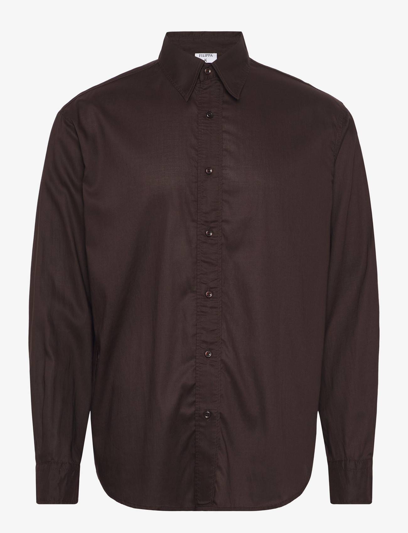 Filippa K - Relaxed Voile Shirt - basic skjorter - dark chocolate - 0