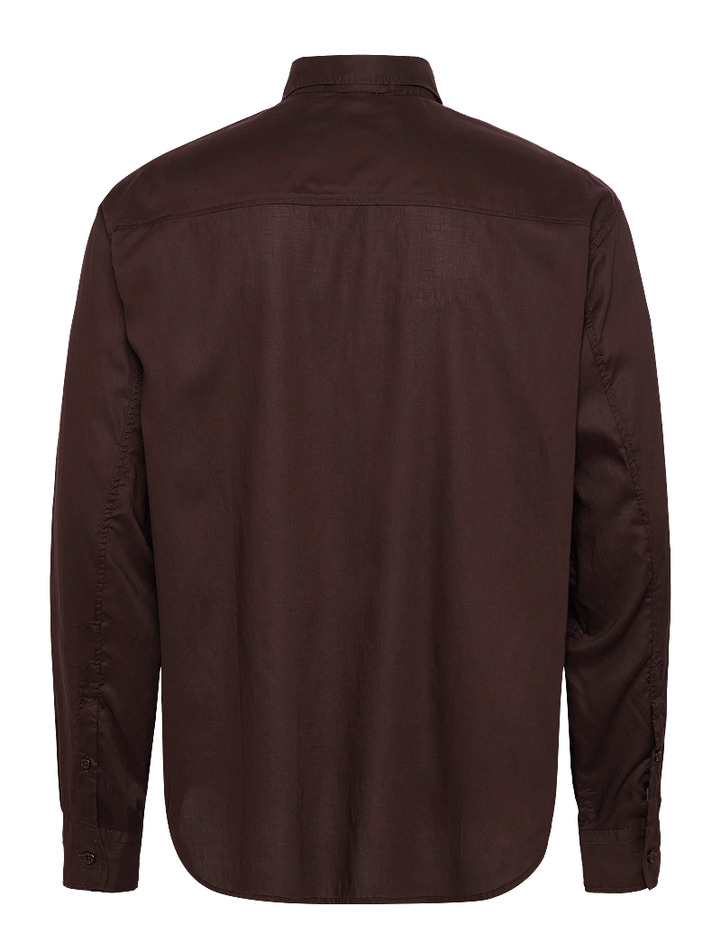 Filippa K - Relaxed Voile Shirt - basic-hemden - dark chocolate - 1