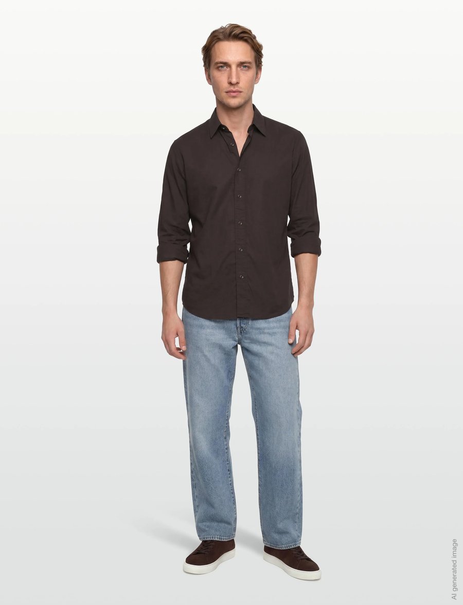 Filippa K - Relaxed Voile Shirt - basic-hemden - dark chocolate - 0