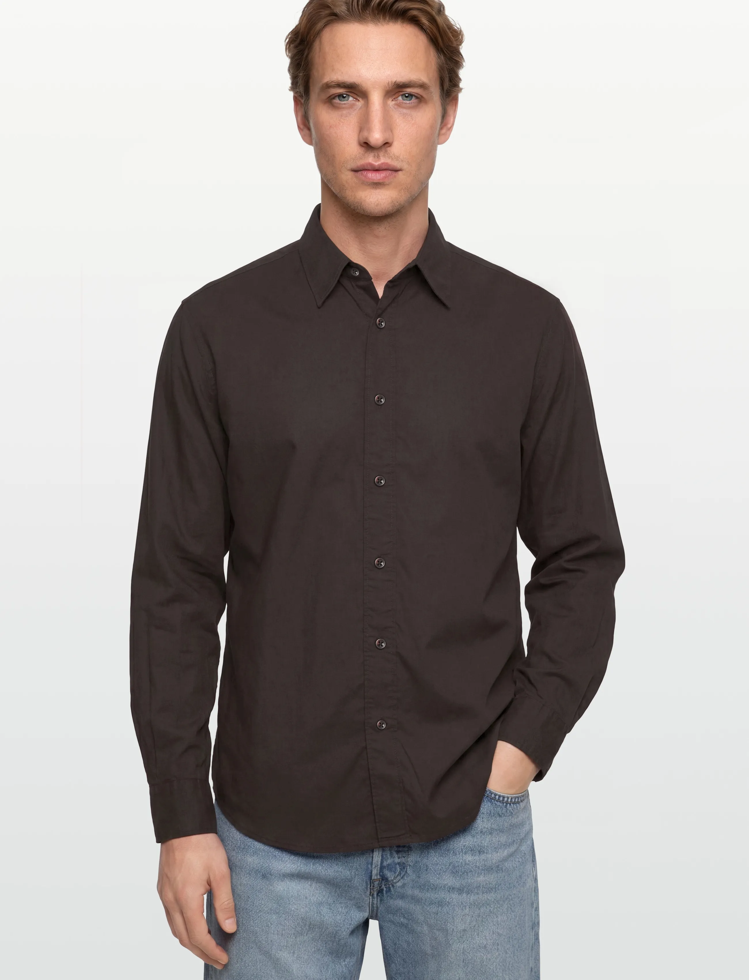 Filippa K - Relaxed Voile Shirt - basic skjorter - dark chocolate - 3